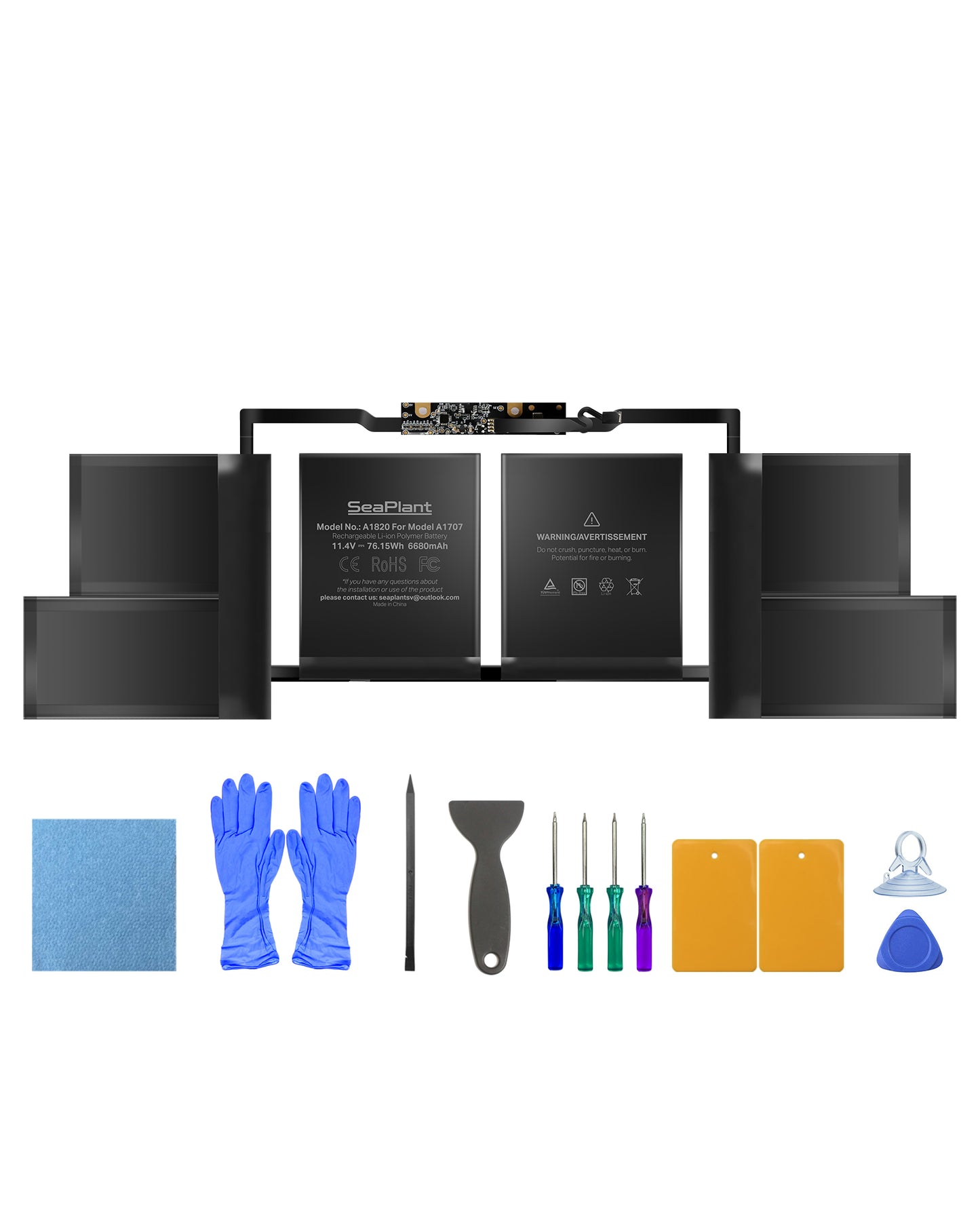 Macbook Pro A1707 Battery Replacement for 15-inch 2016-2017 A1820 Battery