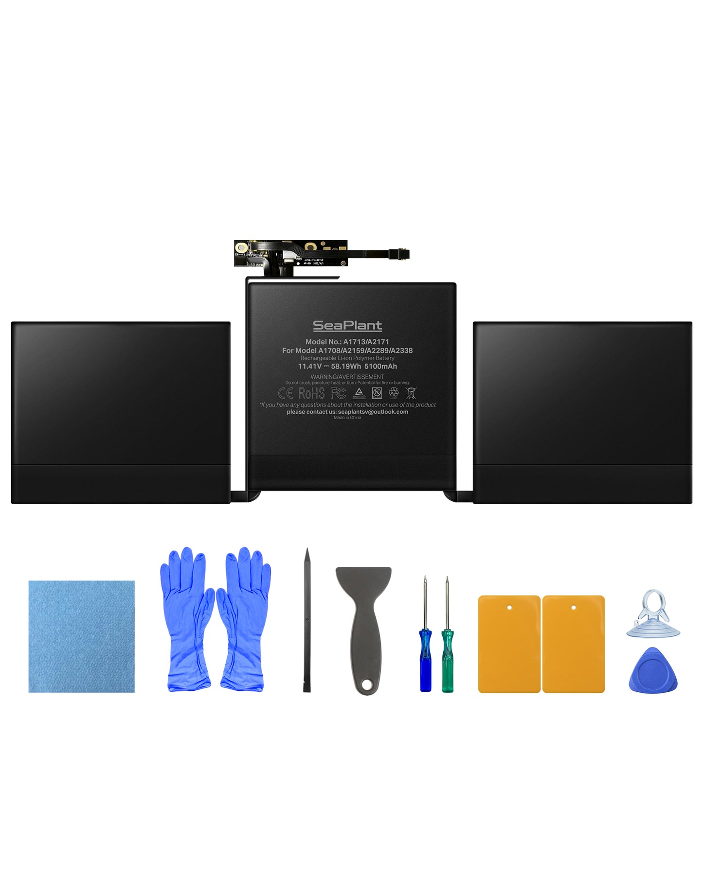 Macbook Pro A1708 Battery Replacement for 13-inch A1708(2016,2017) A2159(2019) A2289(2020) A2338(2020,2022) A2171/A1713 Battery