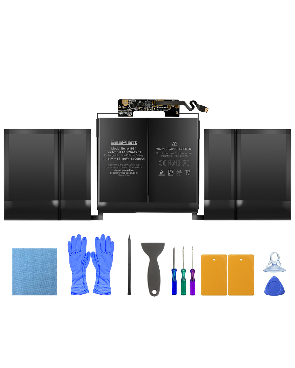 Macbook Pro A1989 Battery Replacement for 13-inch A1989(2018,2019) A2251(2020) A1964 Battery