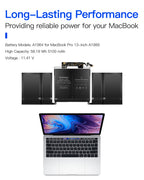 Macbook Pro A1989 Battery Replacement for 13-inch A1989(2018,2019) A2251(2020) A1964 Battery