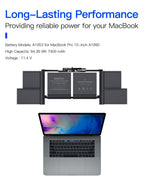 Macbook Pro A1990 Battery Replacement for 15-inch 2018-2019 A1953 Battery